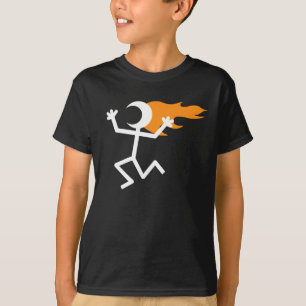 T-shirt Flaming head