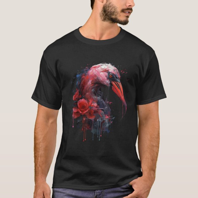 T-shirt Flamingo artwork  animal  animal flamingo (Devant)