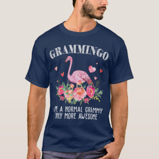 T-shirt Flamingo Grammingo like a normal Grammy Gifts Funn