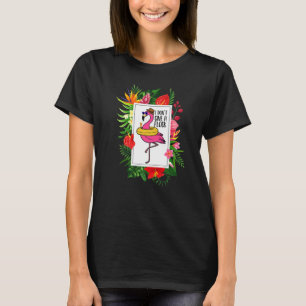 T-shirt Flamingo je m'en fiche de la troupe tropicale
