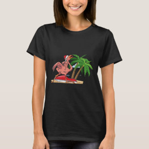 T-shirt Flamingo Noël en juillet Oiseau tropical cool Beac