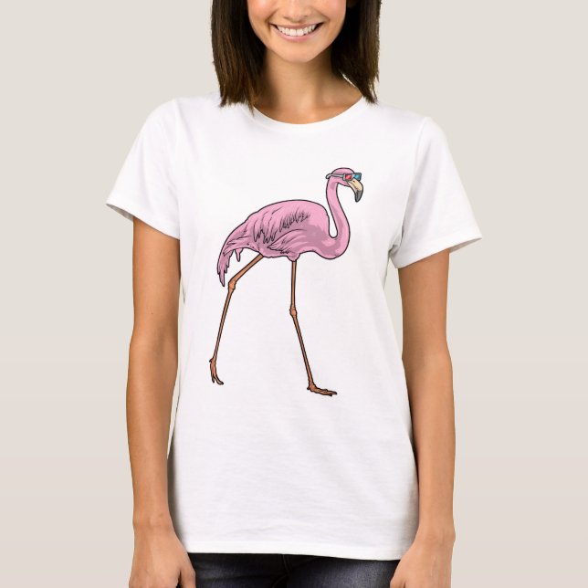 T-shirt Flamingo Sunglasses (Devant)