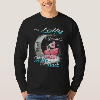 T-shirt Flamingo This Lolly Loves Her Grandkids To The Moo