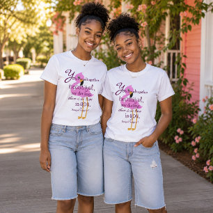 T-shirt Flamingo tropical Verset de la Bible