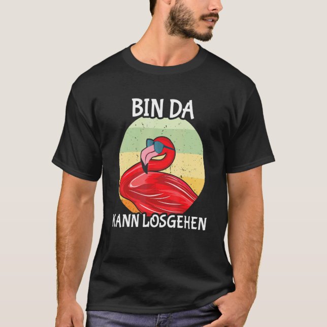 T-shirt Flamingo Unpunctual Bin Da Peut-être (Devant)