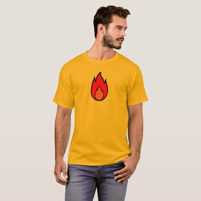 T-shirt flamme (Devant entier)
