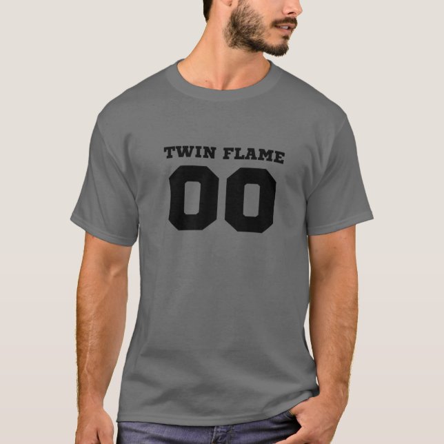 T-shirt FLAMME 00 (Design sportif) (Devant)