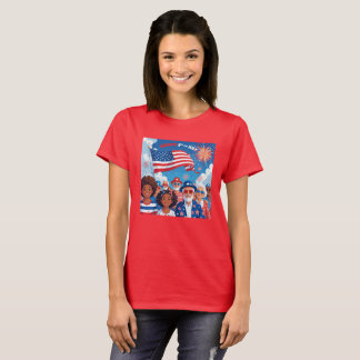 T-shirt Flamme Américaine