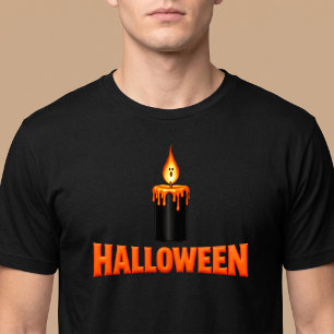 T-shirt Flamme de Bougie d'Halloween