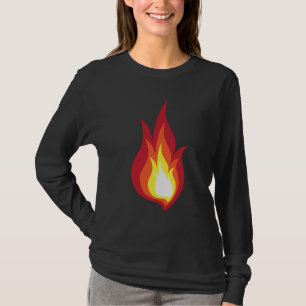 T-shirt Flamme de costume du feu - elle rougeoie des feux
