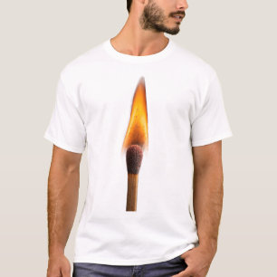 T-shirt Flamme de l'allumette qui brûle – Étincelle de feu