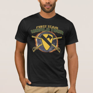 T-shirt FLAMME de TOUR DU MONDE de DIVISION de CAVALERIE
