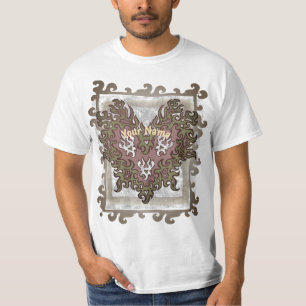 T-shirt Flammes cardiaques tribales