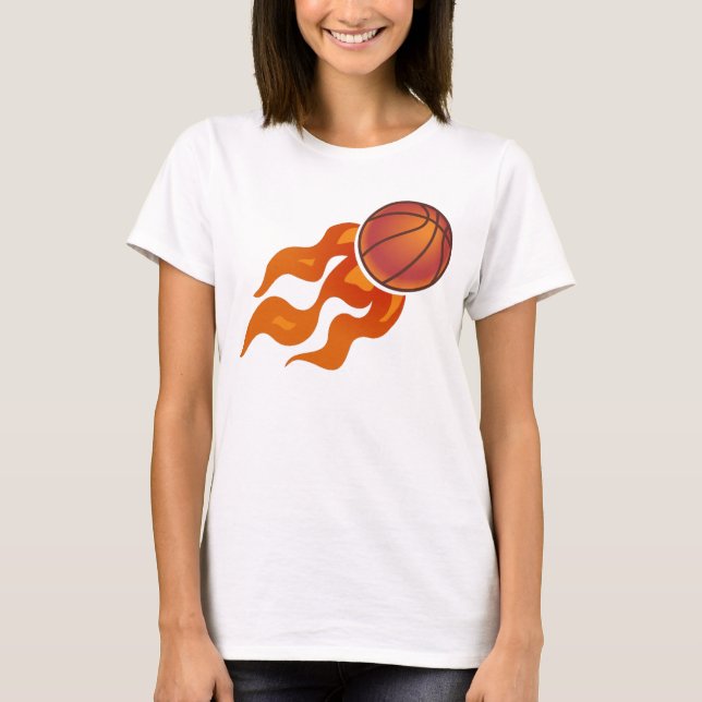 T-shirt Flammes de basket (Devant)