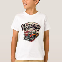 Flammes de vitesse Rockabilly Hotrod - pos