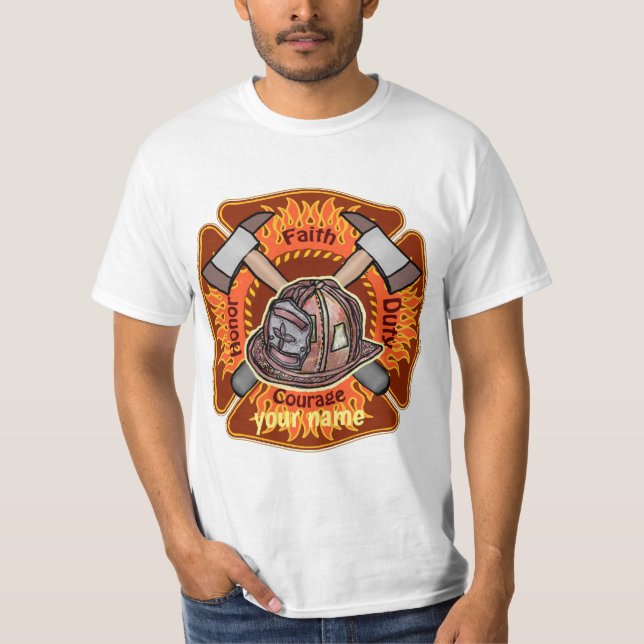 T-shirt Flammes des pompiers (Devant)