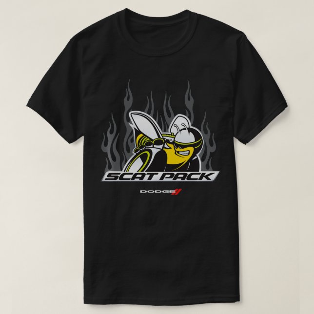 T-shirt Flammes du pack Dodge Scat (Design devant)