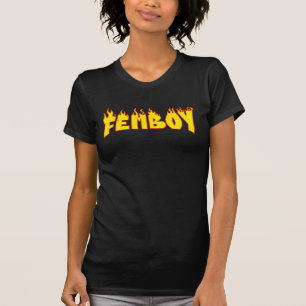 T-shirt Flammes Femboy