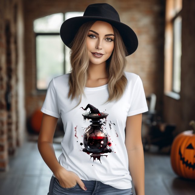 T-Shirt Flasche Bluttrank Horror Halloween (Von Creator hochgeladen)