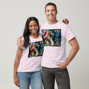 T-shirt Flash and Green Lantern Panel