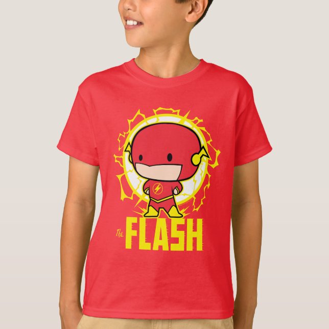 T-shirt Flash Chibi Avec Électricité (Devant)