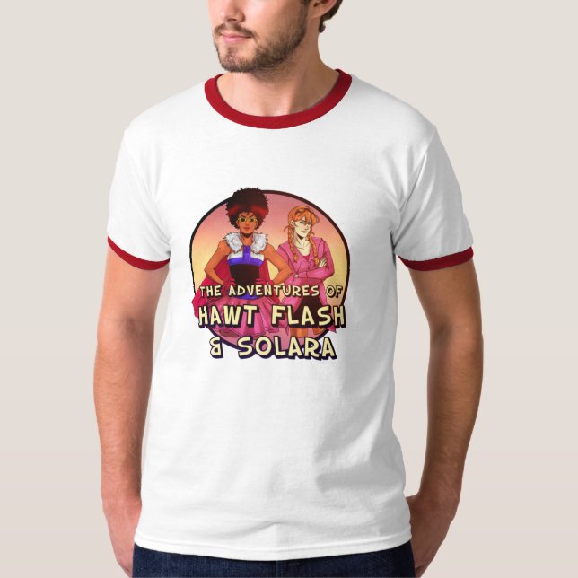 T-shirt Flash Hawt et Solara (Devant)