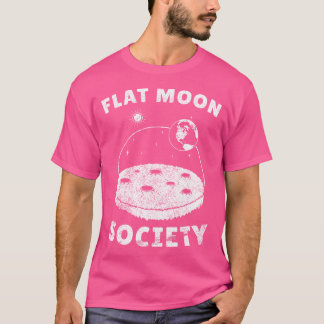 T-shirt Flat Moon-Landing Society Planet Globe Sarcasm Fun