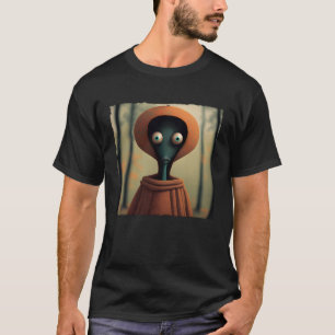 T-shirt Flatwoods Monster Braxie 1952 Déplaisant Alien Cry