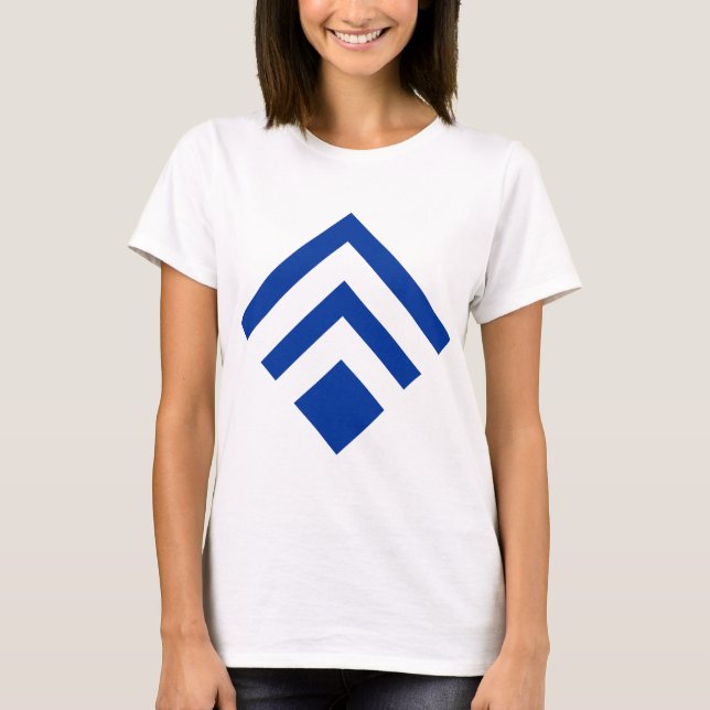T-shirt Flèche géométrique 02 - Bleu marine (Devant)