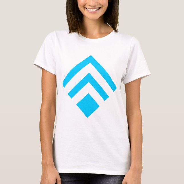 T-shirt Flèche géométrique 02 - Ciel bleu (Devant)