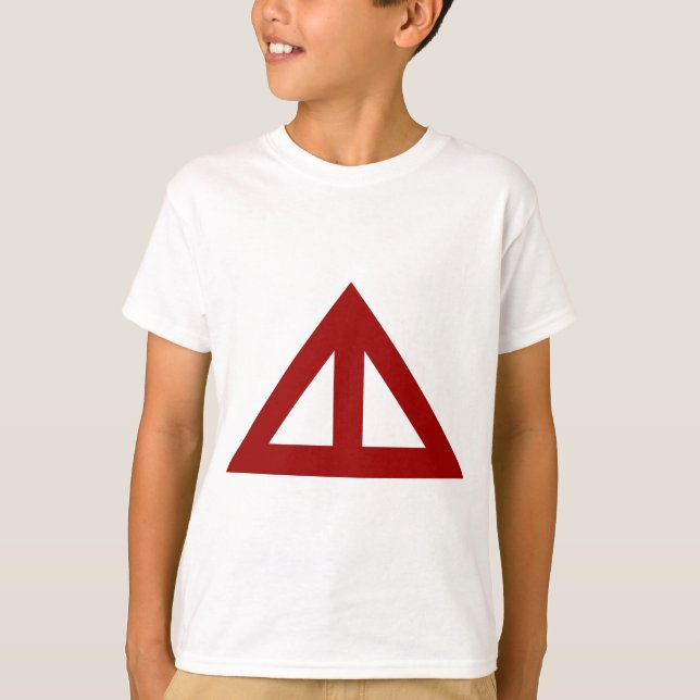 T-shirt Flèche triangulaire divisée (Devant)