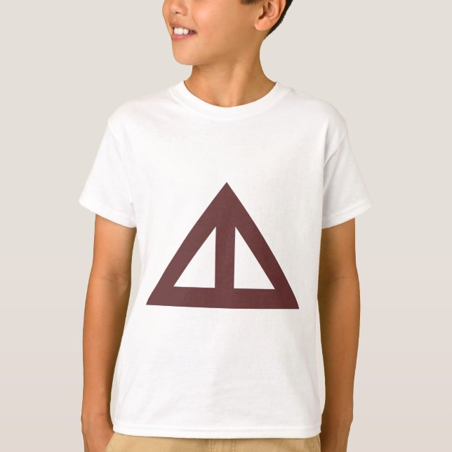 T-shirt Flèche triangulaire divisée (Devant)