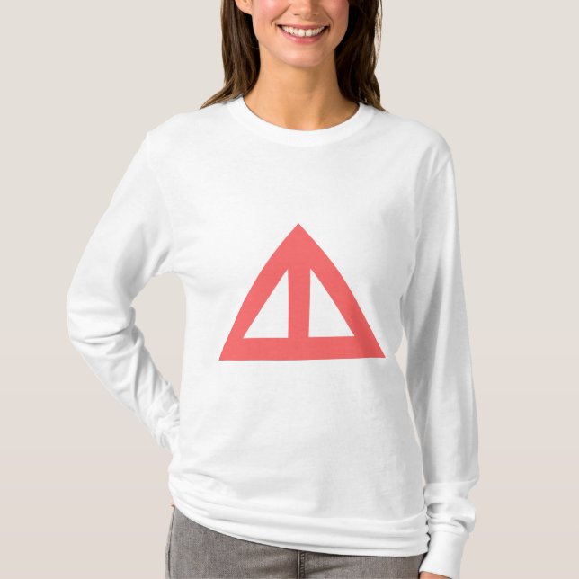 T-shirt Flèche triangulaire divisée (Devant)