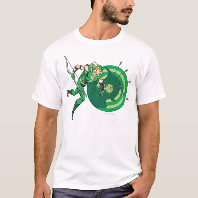 T-shirt Flèche verte avec cible 2 (Devant)