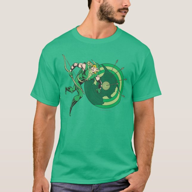 T-shirt Flèche verte avec cible 2 (Devant)