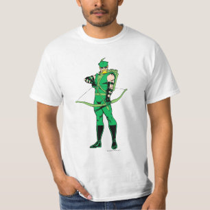T-shirt Flèche verte debout avec le cou