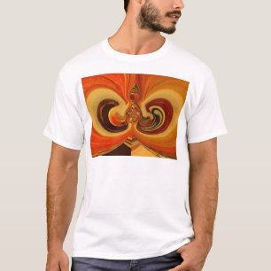 T-shirt Flèches Abstraites avec Teardrop Center Art Print