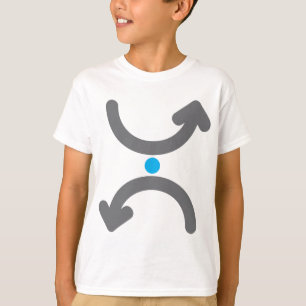 T-shirt Flèches courbes abstraites échange de flux symboli