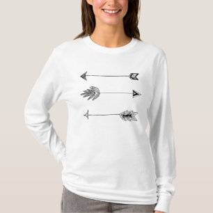 T-shirt Flèches tribales noires
