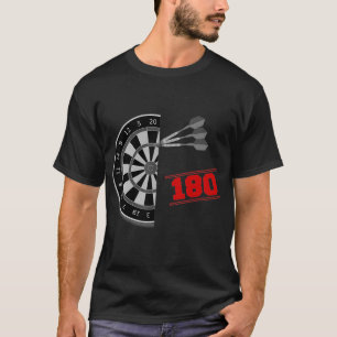 T-shirt fléchettes 180 points Un cent quatre-vingts cadeau