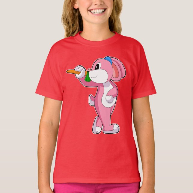 T-shirt fléchettes de lapin (Devant)