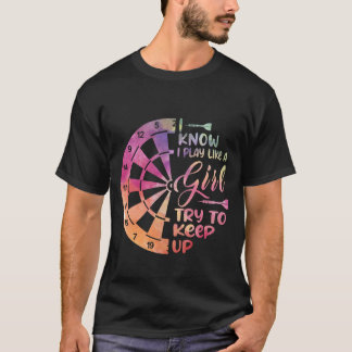 T-shirt Fléchettes Femme Cadeau Flèches Équipe de Terrain