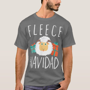 T-shirt Fleece Navidad Feliz Navidad Joyeux Noël