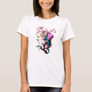 T-shirt Fleur acrylique