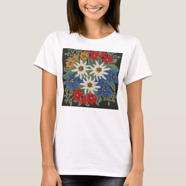 T-shirt Fleur alpine suisse Edelweiss (Devant)