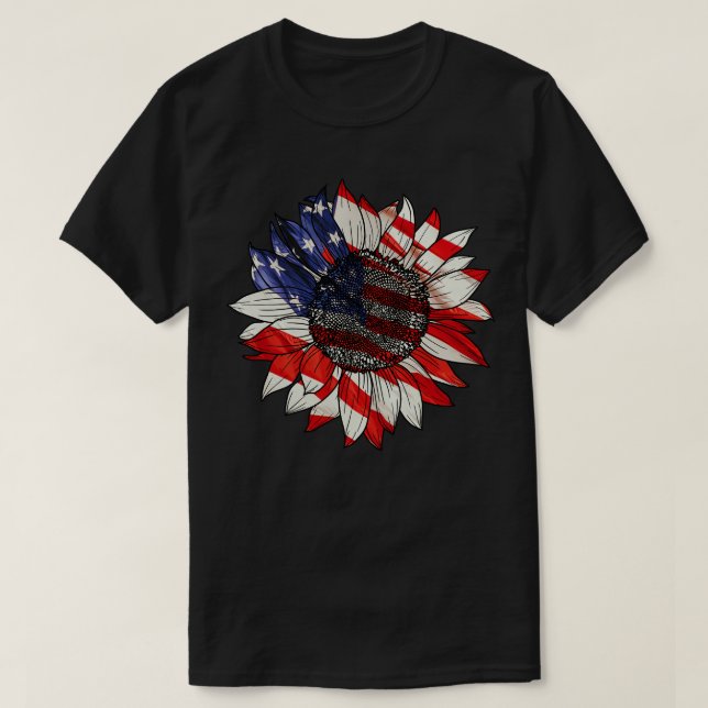 T-shirt Fleur américaine (Design devant)