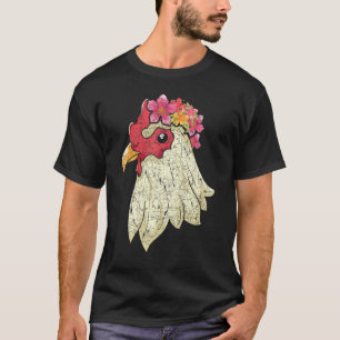 T-shirt Fleur Animal   Ferme Animal Agriculteur Oiseau Fle