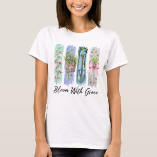 T-shirt Fleur avec Grace Garden Floral Art