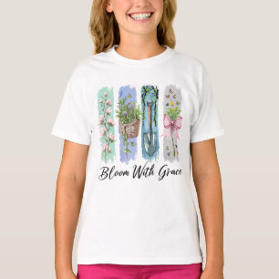 T-shirt Fleur avec Grace Garden Floral Art