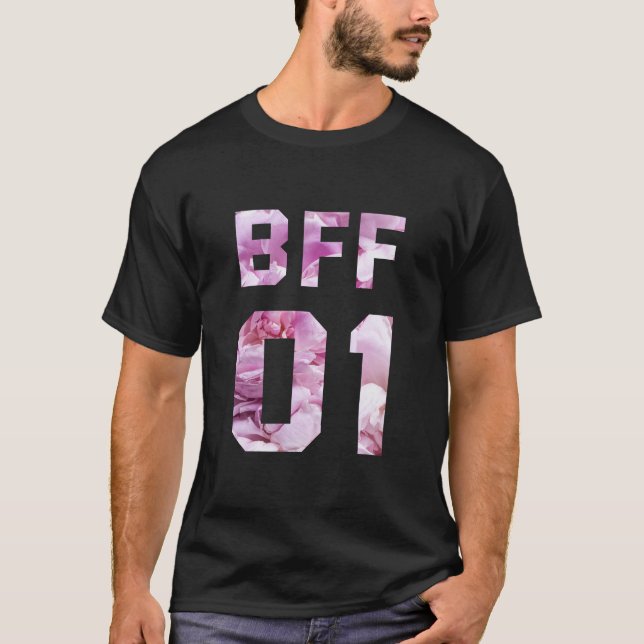 T-shirt Fleur BFF 01 - Best Friends Forever (Devant)